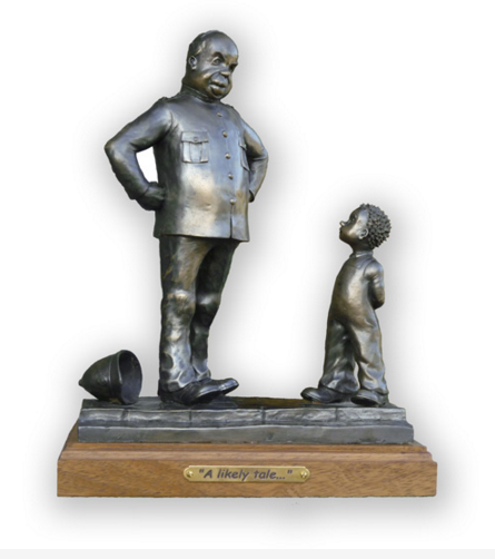 Sculpture of Oor Willie and P.C. Murdoch