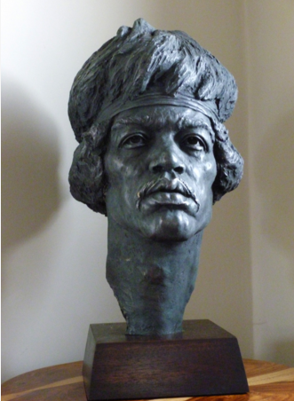 Jimi Hendrix Bust Sculpture