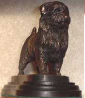 Bronze Sculpture of Norfolk Terrier