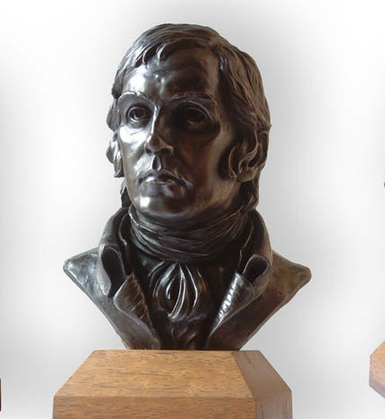 Bust Sculpture of Scottish Poet robert burns